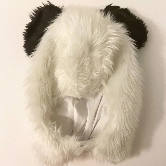 Panda Hood Adults Costume Halloween Mask Headwear Hook  and Loop Closure Cosplay - Picture 9 of 9